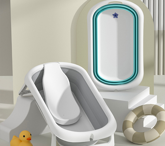 Faltbare Babybadewanne, speziell für Babys im Alter von 0-3 Jahren entwickelt